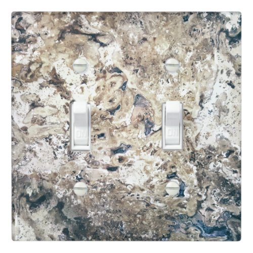 Decorator Stone Marble Look Light Switch Cover