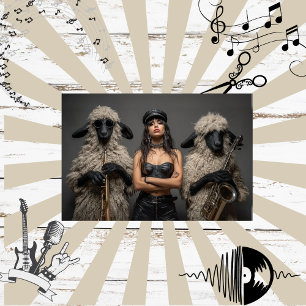 Decoupage 2 Sheep & Chic Band Tissue Paper