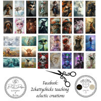 Decoupage 32 Designs 3x5 Inches Collage Scrapbook