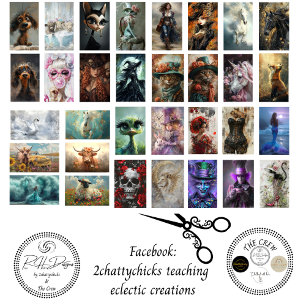 Decoupage 32 Designs 3x5 Inches Collage Scrapbook Tissue Paper