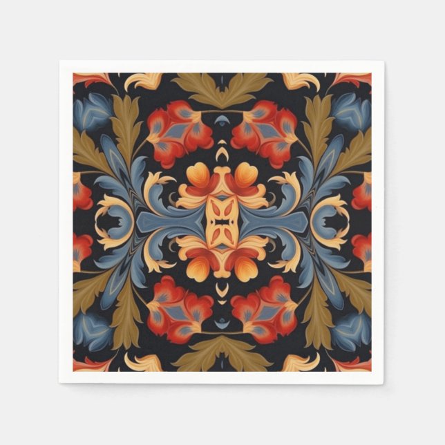 Decoupage 43 Folk Art inspired Napkins (Front)