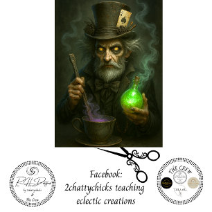 Decoupage Alchemist Timekeeper Glowing Potion Tissue Paper