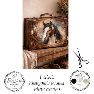 Decoupage American Indian Horse Painting Tissue Paper