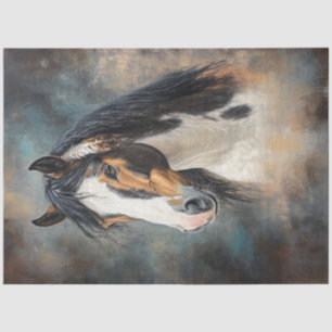 Decoupage American Indian Horse Painting Tissue Paper