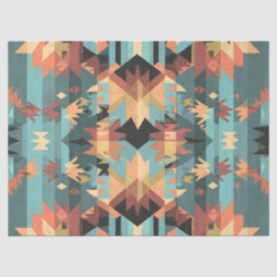 Decoupage American Indian Textile Art Tissue Paper