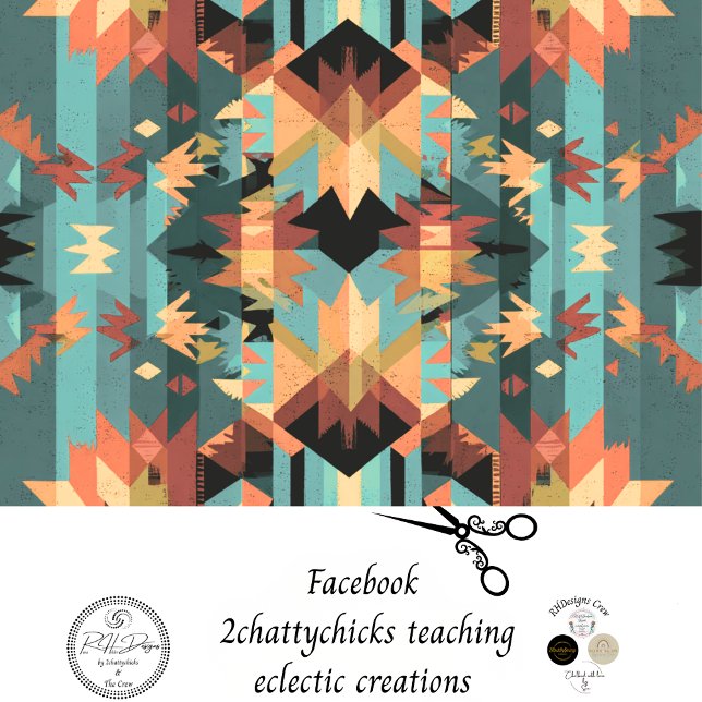 Decoupage American Indian Textile Art  Tissue Paper (Creator Uploaded)