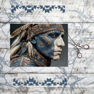 Decoupage American Indian Warrior Chief Tissue Paper