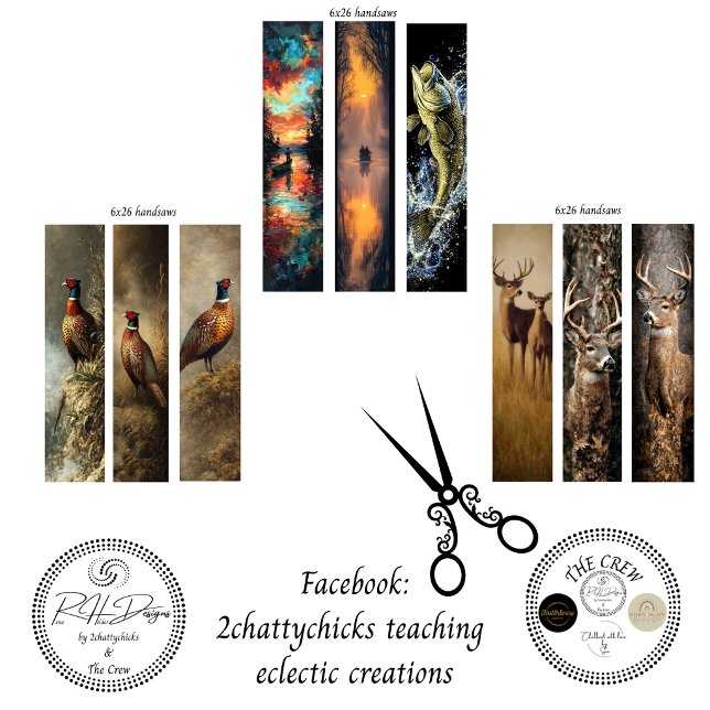 Decoupage Antique Handsaws Wildlife Art  Wrapping Paper Sheets (Creator Uploaded)