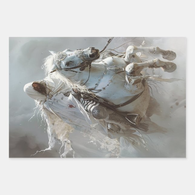 Decoupage Apocalypse Dachshund Highland Cow  Wrapping Paper Sheets (Front 3)