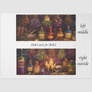 Decoupage Apothecary Sign  Tissue Paper