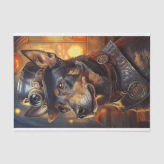 Decoupage Australian Kelpie Steampunk Tissue Paper