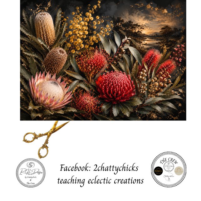 Decoupage Australian Native Flower Decor Tissue Paper (Creator Uploaded)