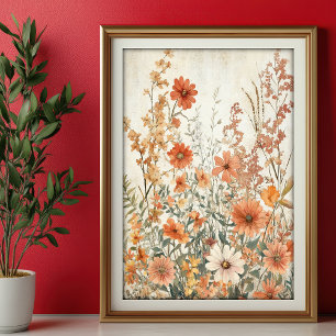 Decoupage Autumn Wildflowers Tissue Paper Var06
