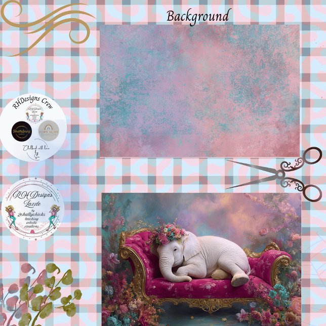 Decoupage Background Soft Pastels Dreamscape  Tissue Paper (Creator Uploaded)
