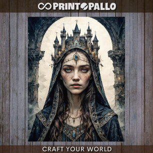 Decoupage - Black Castle Queen - Tissue Paper