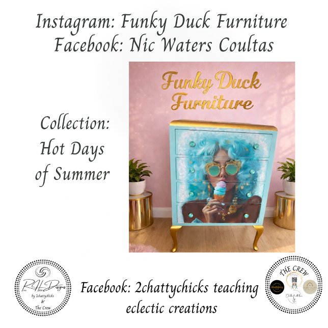 Decoupage Bold Summer Vibes Sun Kissed Treats Tissue Paper (Creator Uploaded)