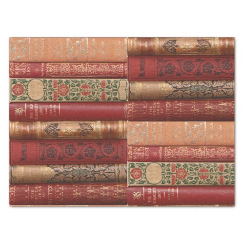 Decoupage Book Spines Dickens  2 Tissue Paper