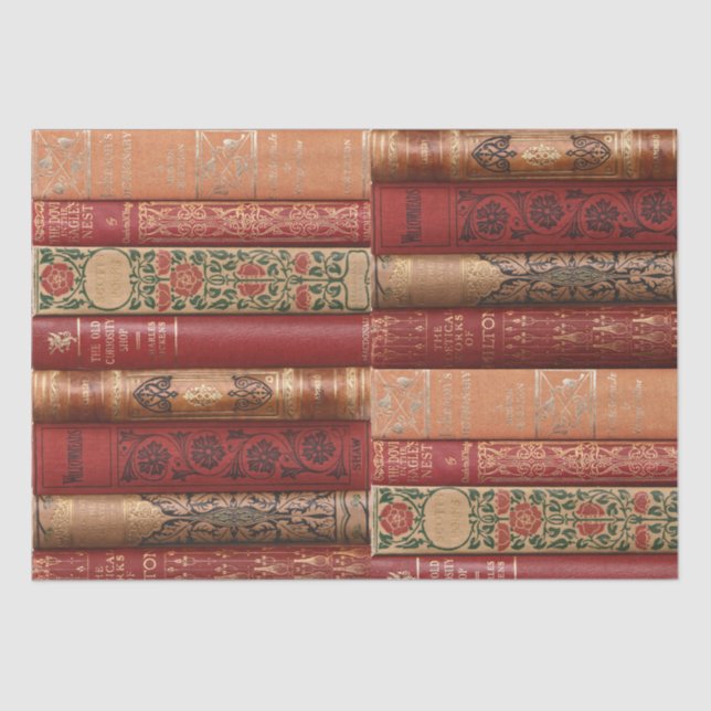 Decoupage Book Spines (Dickens  2) Tissue Paper (Front)