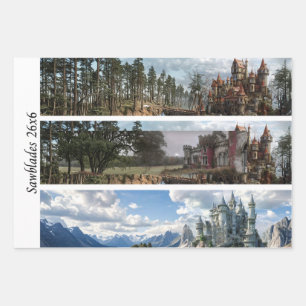 Decoupage Castle Ireland for Signs & Handsaws Wrapping Paper Sheets