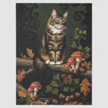 Decoupage Celestial Kitten