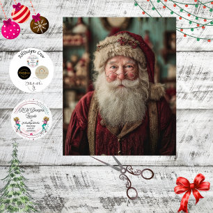 Decoupage Classic Photo Santa Claus Tissue Paper