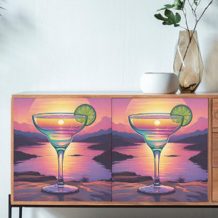 Decoupage Colorful Sunset Margarita Tissue Paper