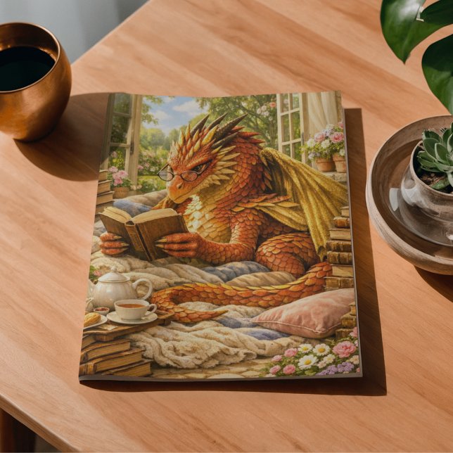 Decoupage Cozy Reading Dragon Tissue Paper (Creator Uploaded)