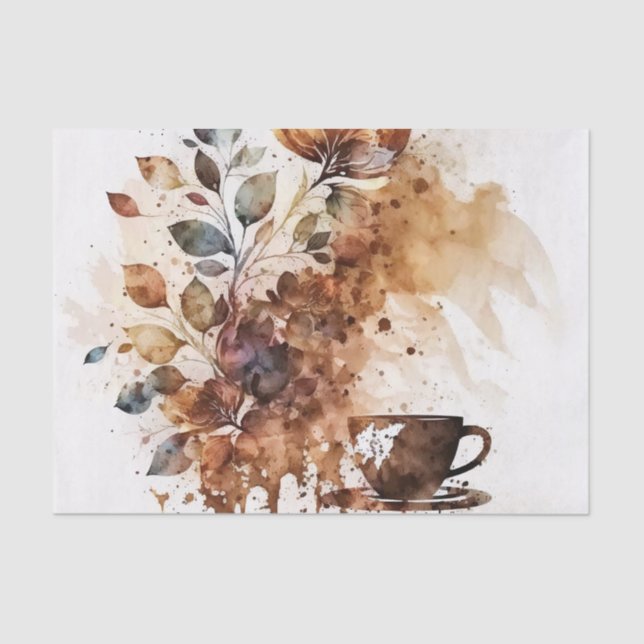 Decoupage crafters coffee lovers  tissue paper (Front)