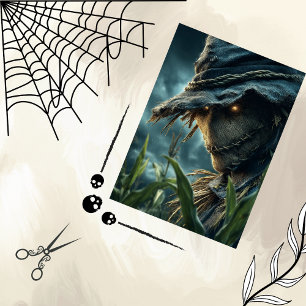 Decoupage Creepy Scarecrow Gothic Style  Tissue Paper