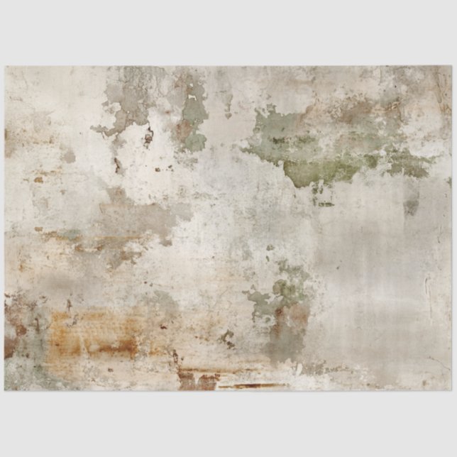 Decoupage Distressed Vintage Faux Finish Tissue Paper (Front)
