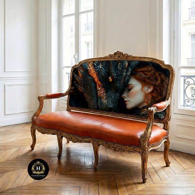 Decoupage Dragon Warrior Woman Furniture Upcycle Tissue Paper (Creator Uploaded)