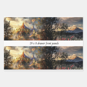 Decoupage Drawer Front Big Top Carnival Panel Wrapping Paper Sheets