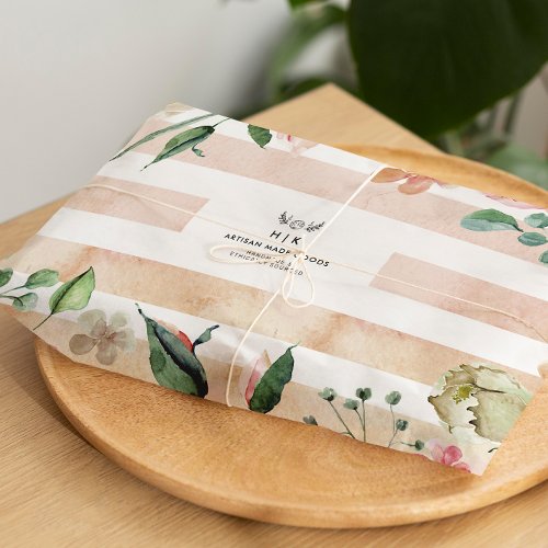 Decoupage Eco Friendly Handmade Branding Logo Tissue Paper