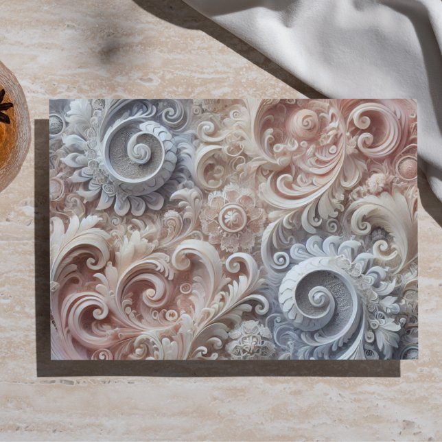 Decoupage Elegant Gradient Pastel Lace Pattern Tissue Paper (Creator Uploaded)