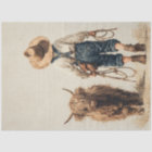 Decoupage Farmer Boy Highland Calf