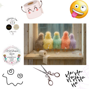 Decoupage Farmhouse Chicks Bathroom Toilet Paper