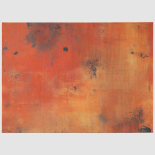 Decoupage Faux Burnt Orange Black Western Theme  Tissue Paper