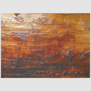 Decoupage Faux Copper Metal Amber Finish Tissue Paper