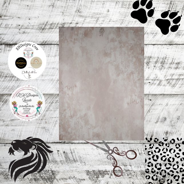 Decoupage Faux Finish Aged Distressed Plaster  Tissue Paper (Creator Uploaded)