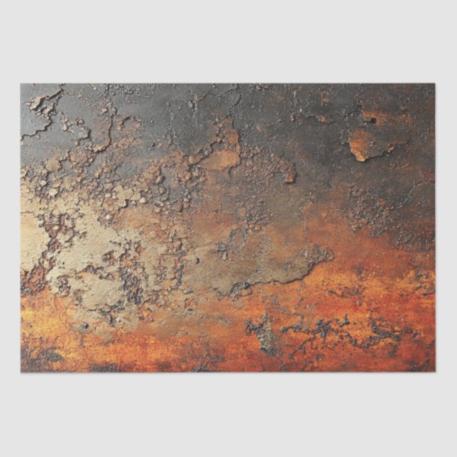 Decoupage Faux Finish Patina Copper  Tissue Paper (Front)