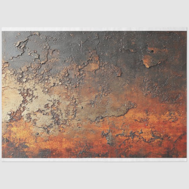 Decoupage Faux Finish Patina Copper  Tissue Paper (Front)