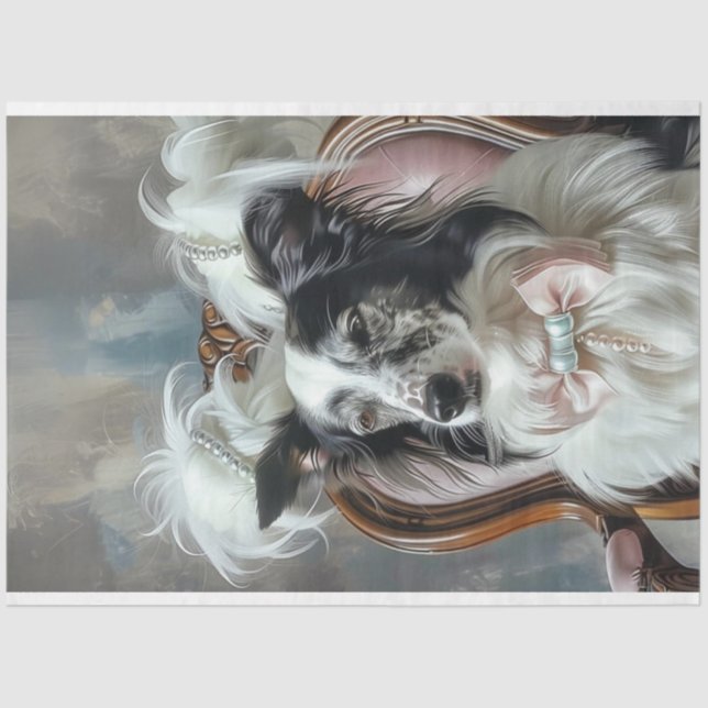 Decoupage Glamorous Aussie at the Parlor Tissue Paper (Front)