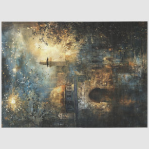 Decoupage Golden Dome of the Rock Jerusalem Tissue Paper