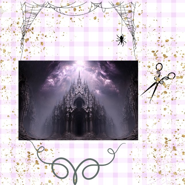 Decoupage Gothic Cathedral Cavern Dracula Tissue Paper (Creator Uploaded)