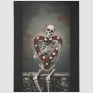 Decoupage Gothic Rose Queen – Dark Romantic Art Tissue Paper