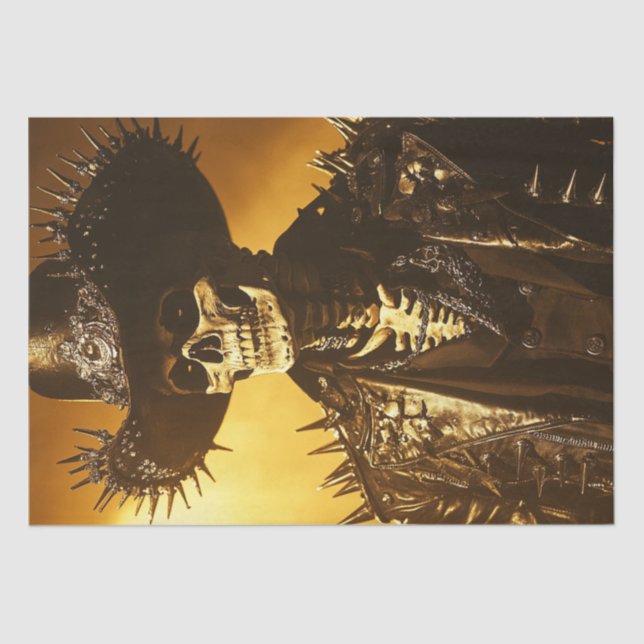 Decoupage Gothic Spiked Cowboy Dark Fantasy  Tissue Paper (Front)