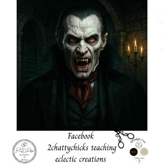 Decoupage Gothic Vampire Art Tissue Paper