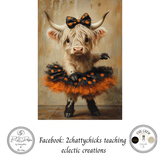 Decoupage Halloween Highland Ballerina Whimsy  Tissue Paper (Creator Uploaded)