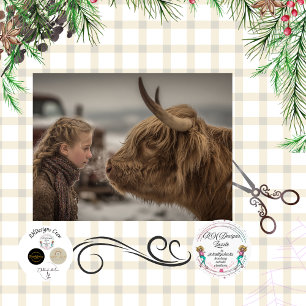 Decoupage Highland Cow Meets Kindred Spirit Tissue Paper