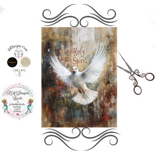 Decoupage Holy Spirit Dove Faith Based Tissue Paper